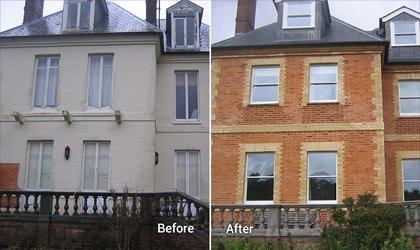 Chemical Cleaning Paint Removal from House"