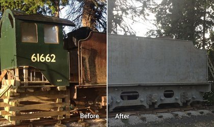 Grit Blasting Services - Train"