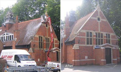 Steam Cleaning Building Brickwork"